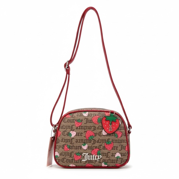 Juicy Couture Handbags - Juicy Couture Red and Brown Strawberry Crossbody Bag